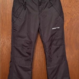 Arctix Black Snow Ski Pants.  Kids XS